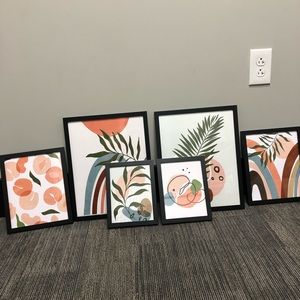Framed boho art